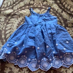 Girls 2T blue eyelet dress